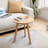 Jiyu Solid Wood 3 Legs End Table, Side Table Coffee Table Bedside Table Night Stand