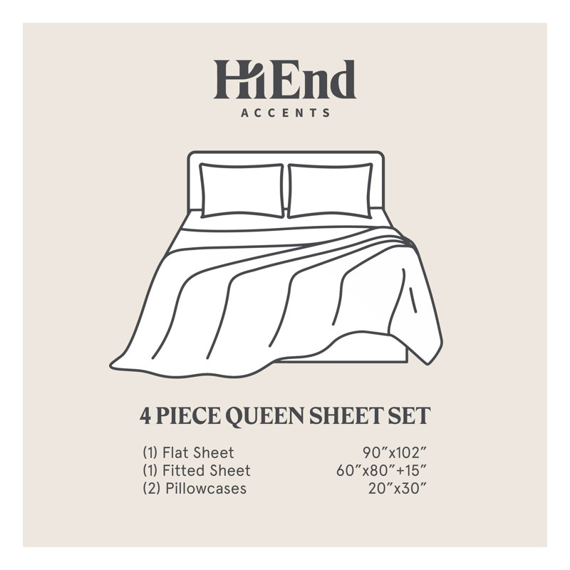 Queen Cotton Western Animal Print Sheet Set
