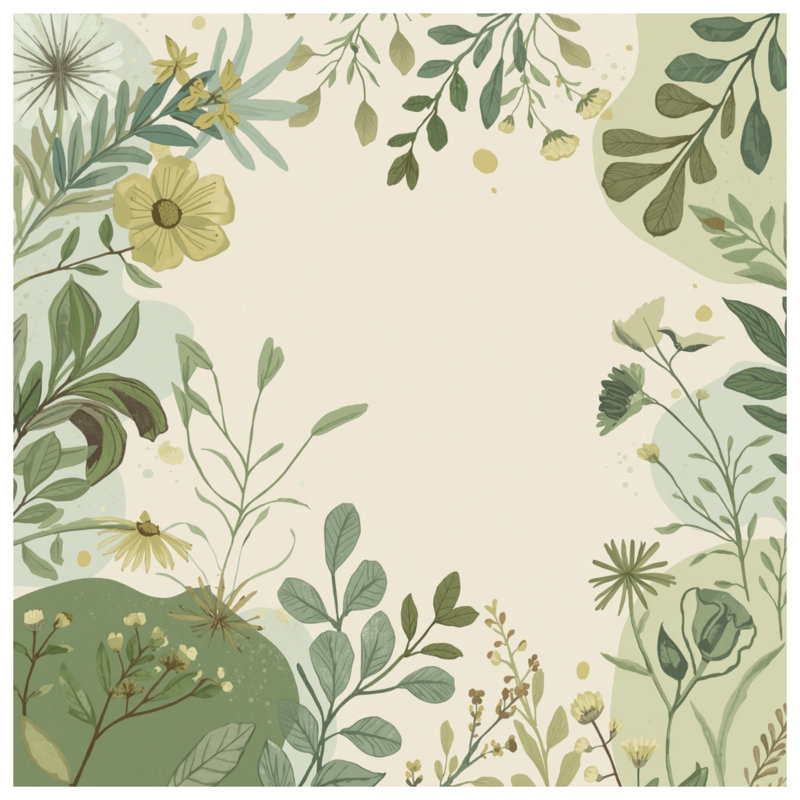 Tapis de bain Botanical Floral Illustration, L 24 po x L 17 po