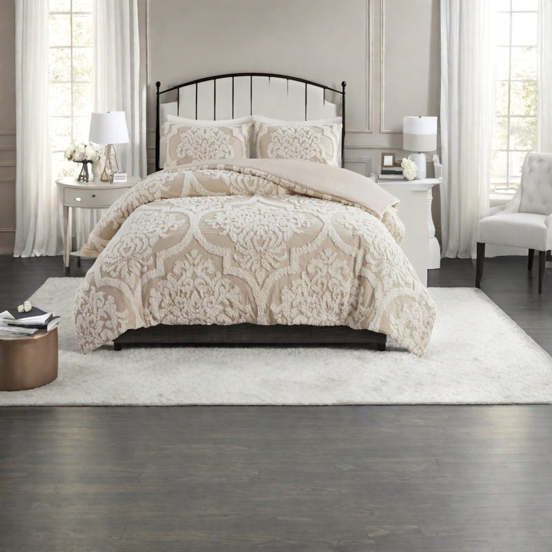 Ensemble de literie en coton 3 pièces de qualité supérieure, style chalet rustique