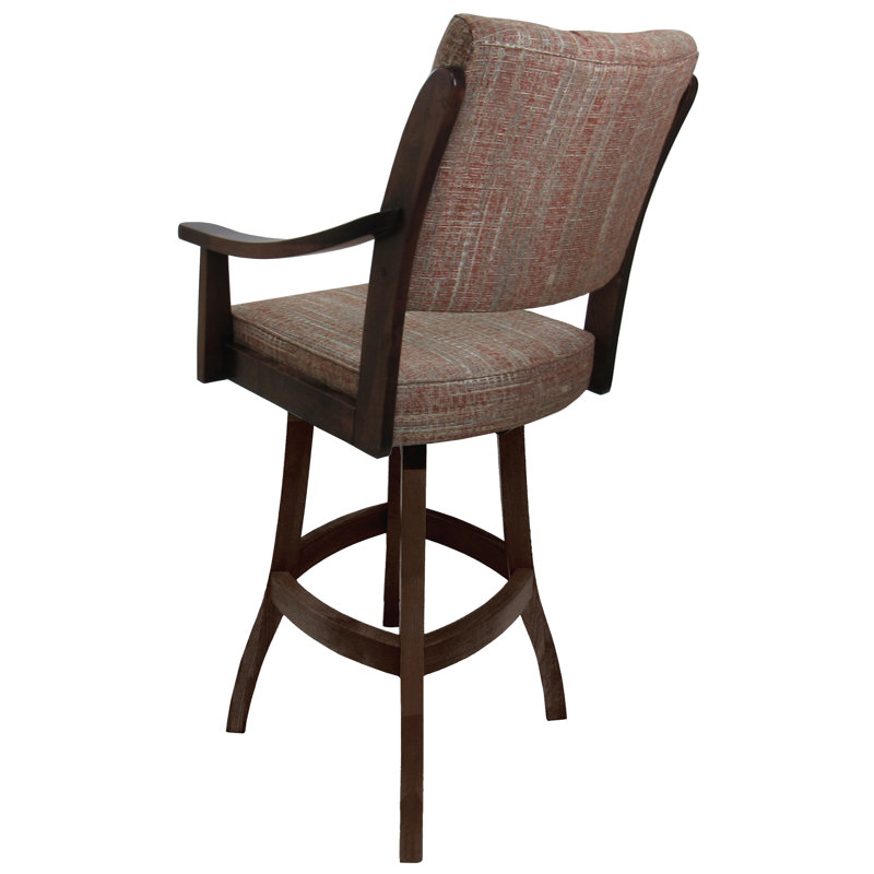 Tabouret pivotant Adaly, Brown/Beige, Très grand (siège d'une hauteur de 34 po)