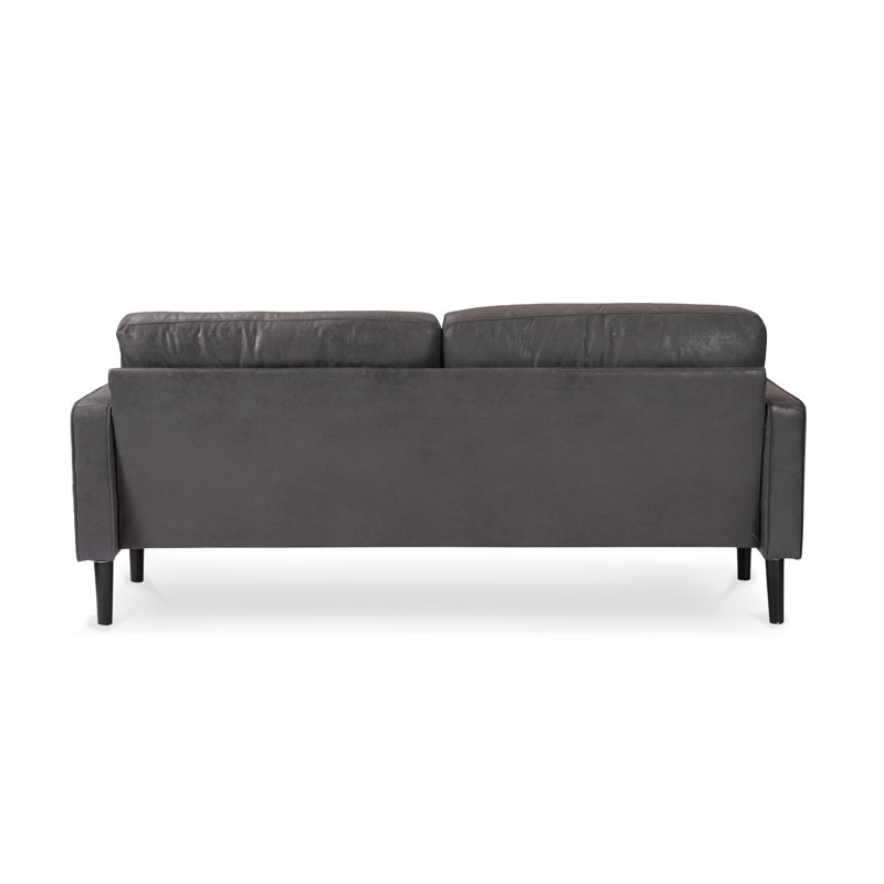 Baity Cushioned Loveseat Sofa, 3, Microsuede Grey