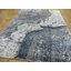 Tapis de zone one-of-kind à la main bleu/gris 7 pi 8 po x 10 pi noué la