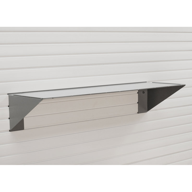 Slatwall Large Metal Shelf, 48" H x 15.5" W x 10" D