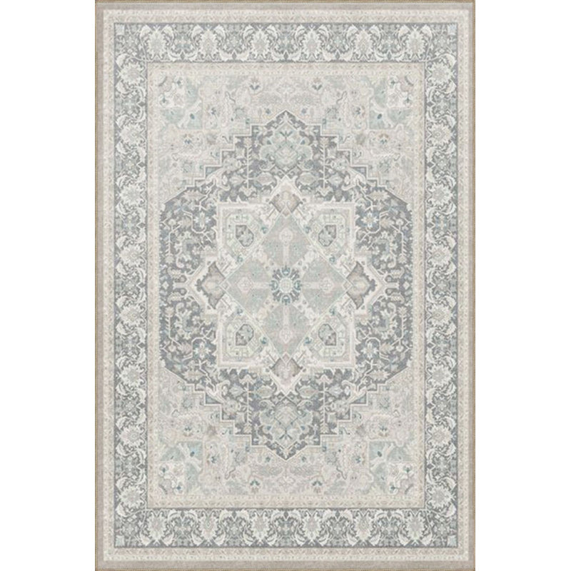 Tapis gris lavable à la machine, Tapis de couloir 3 pi 3 po x 6 pi 7 po