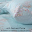  Ensemble de housse de couette 100% coton 800TC 800TC, ensemble de literie bleu pâle de luxe 3 pièces, motif botanique esthétique pour chambre d'amis-101674894-121833563