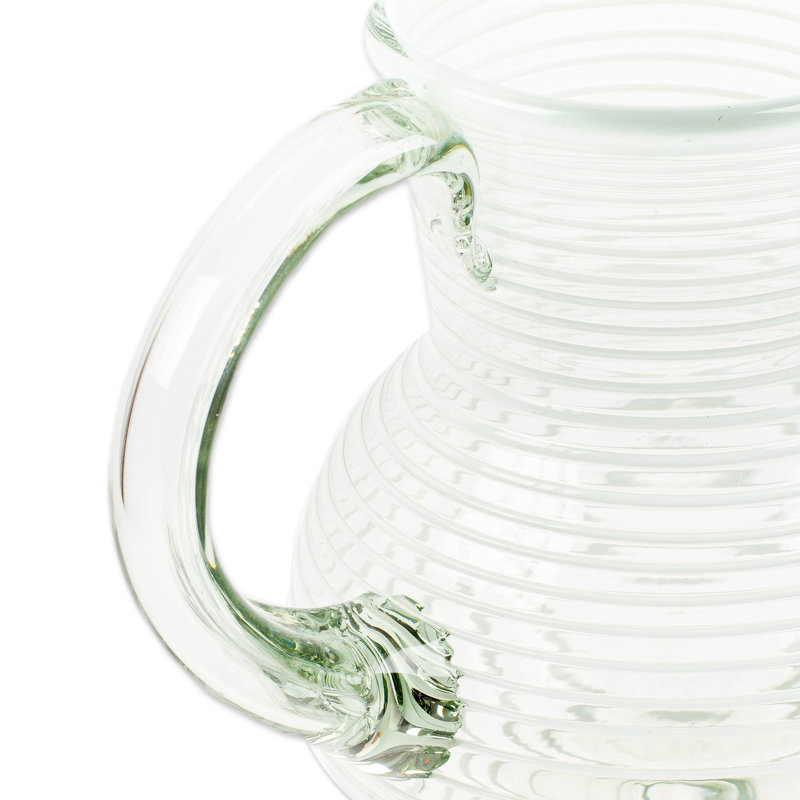 Blae Glass Pitcher