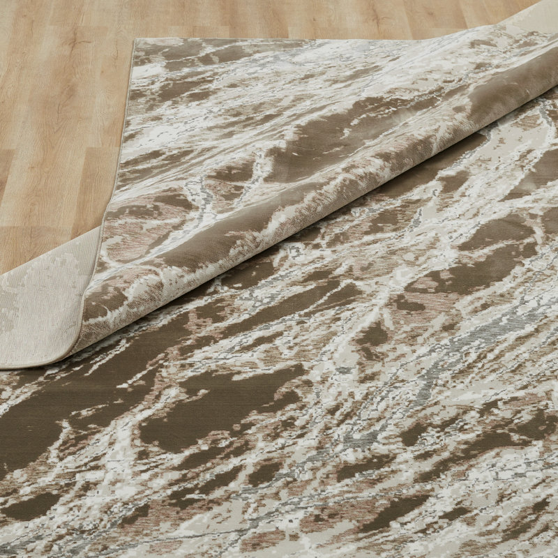 Tapis en marbre Narocha, Rectangle 9 pi 6 po x 13 pi