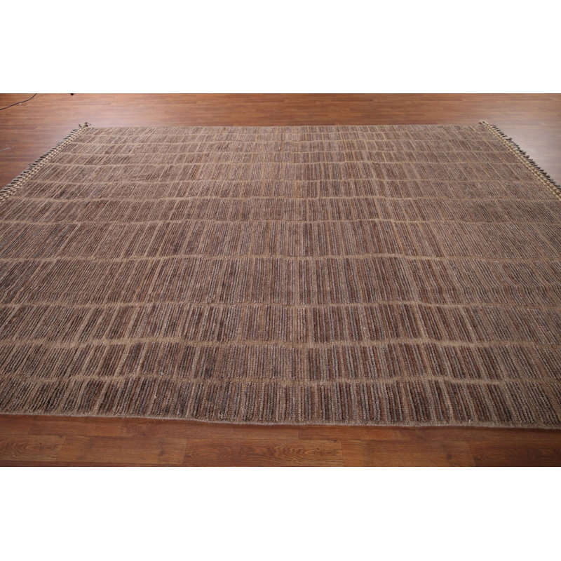 Tapis marocain brun All-Over 9 x 13