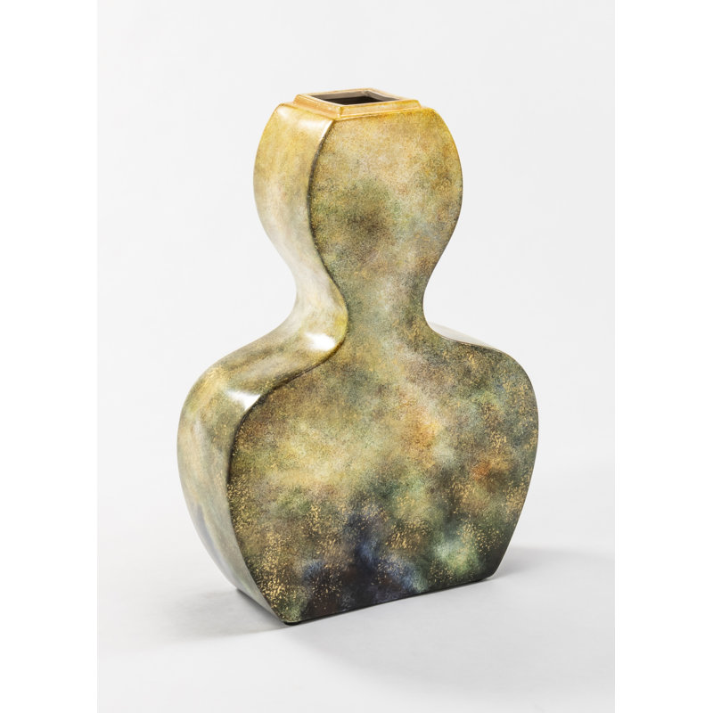 Porcelain China Table Vase, 18"H x 12.5"W x 5"D