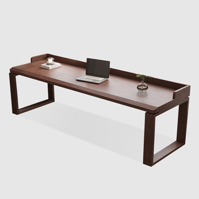 Bureau d'écriture rectangulaire en bois massif noyer