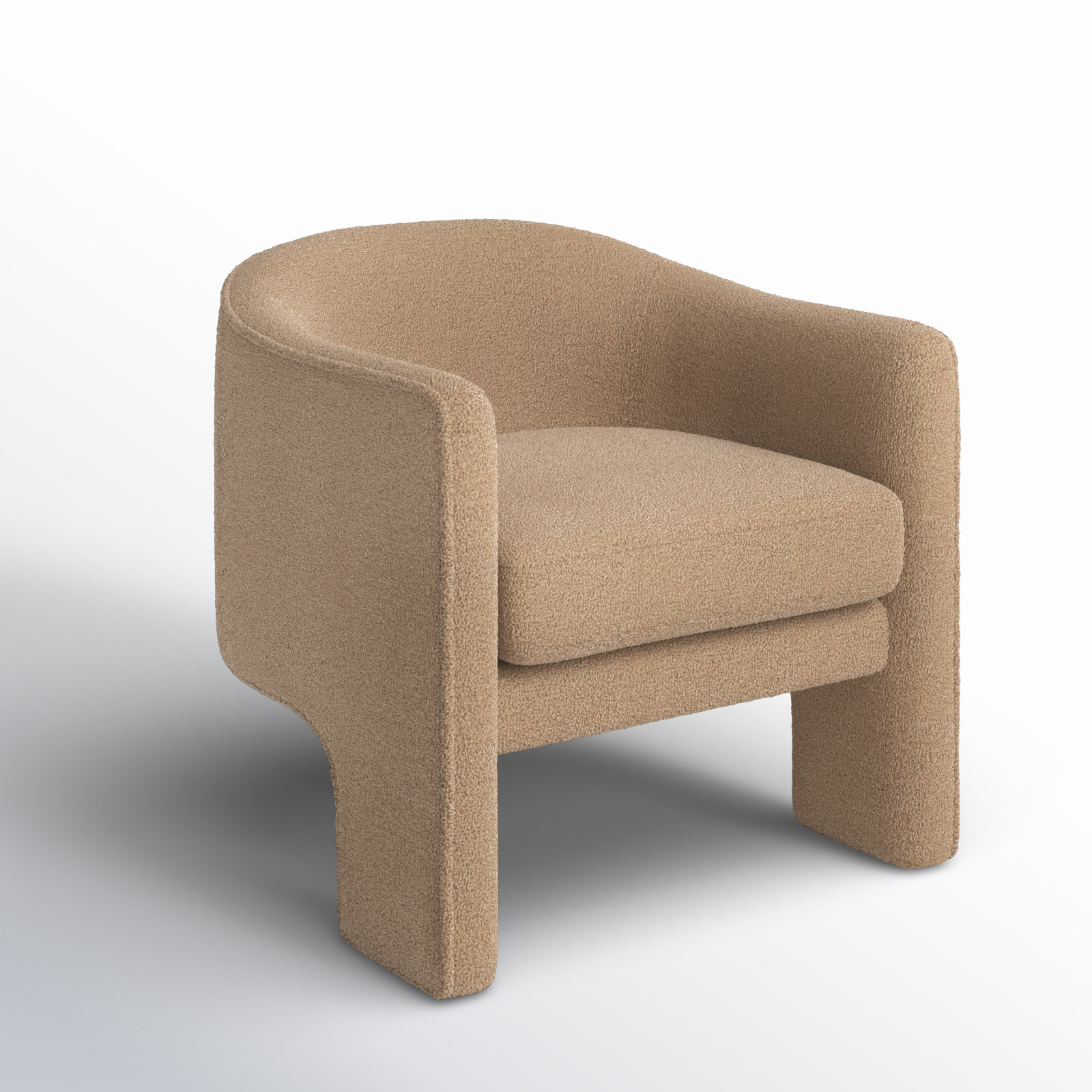 Upland Armchair, Brown Sherpa