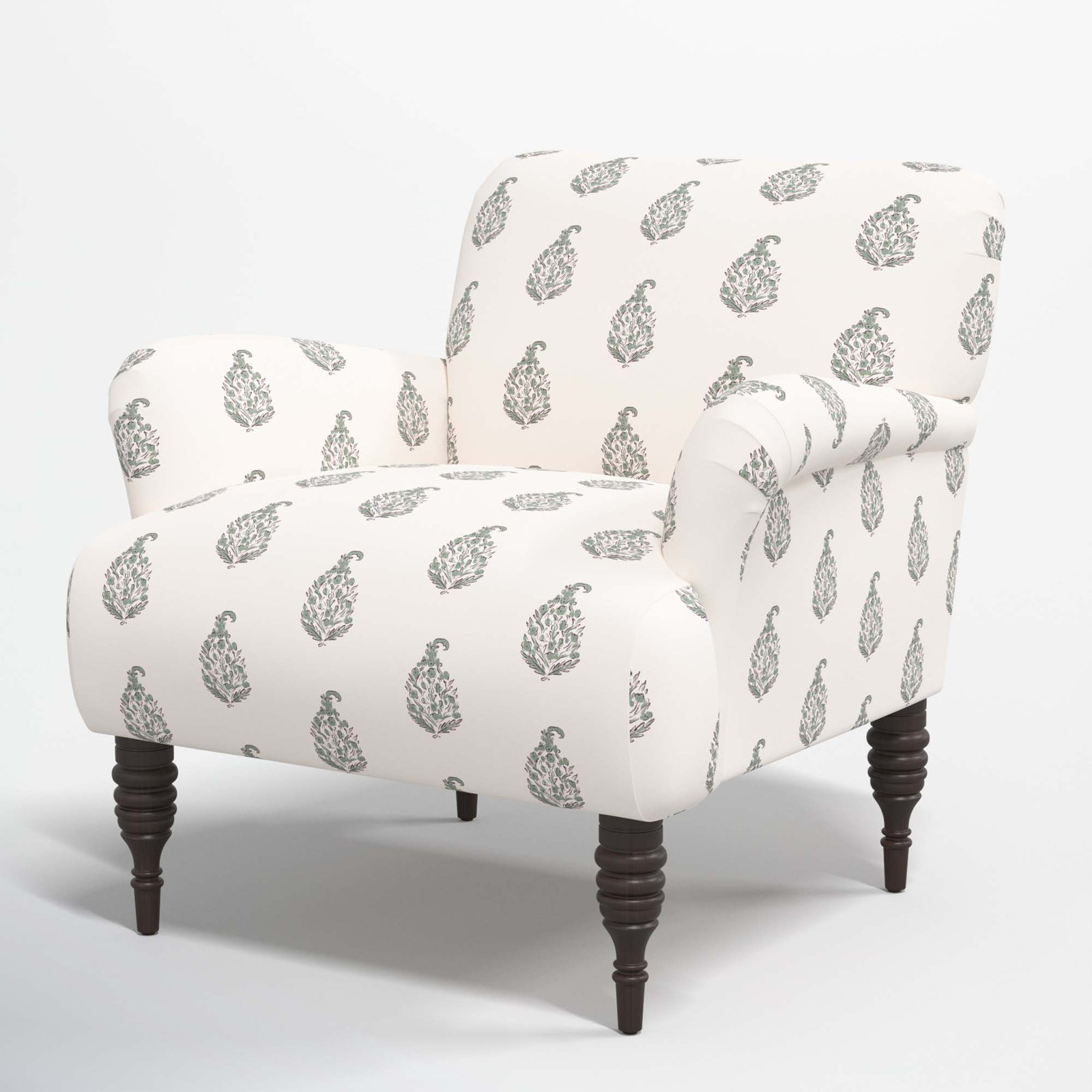 Allura 32'' Wide Cotton Armchair, Anika Sage