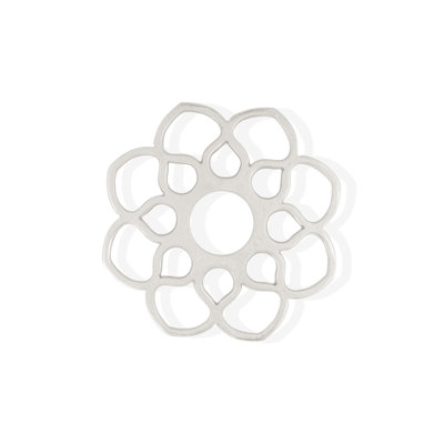 Bloom Petal Handcrafted Aluminum Trivet – 8"