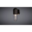 Applique murale d'extérieur contemporaine noir mat à 1 lumière H 12,5 po Synclaire en métal durable, abat-jour en verre transparent, compatible avec les DEL, à utiliser pour la porte d'entrée de patio ou de garage