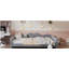 Lit de jour double rembourré en tissu sherpa avec dossier en forme de nuage, sans sommier tapissier, gris (ancien SKU: WF532069AAE)-874252226
