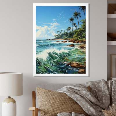 Beniah Palm Trees Palms V, reproduction d'art sur toile
