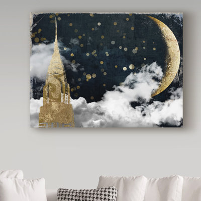 «Cloud Cities New York» par Jadaya, impression sur toile tendue