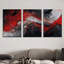 Impression sur toile 3 pièces Luxury Red Luxury-1089088073