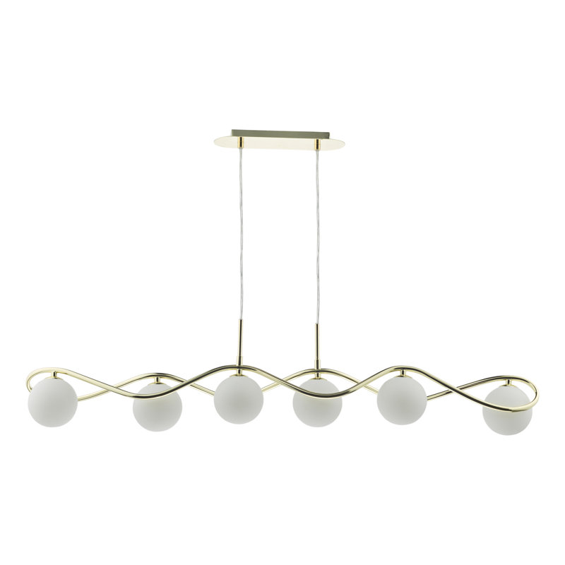 Axenia 6 - Light Kitchen Island Pendant, Gold, Opal