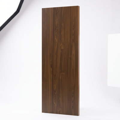 Panneau mural ANYIPRO 8 mm HPL Shiplap, 96 po x 11,81 po, brun rouge foncé, classe A