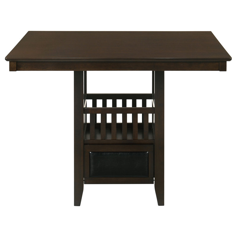 Finley Square Counter Height Table With Storage Pedestal