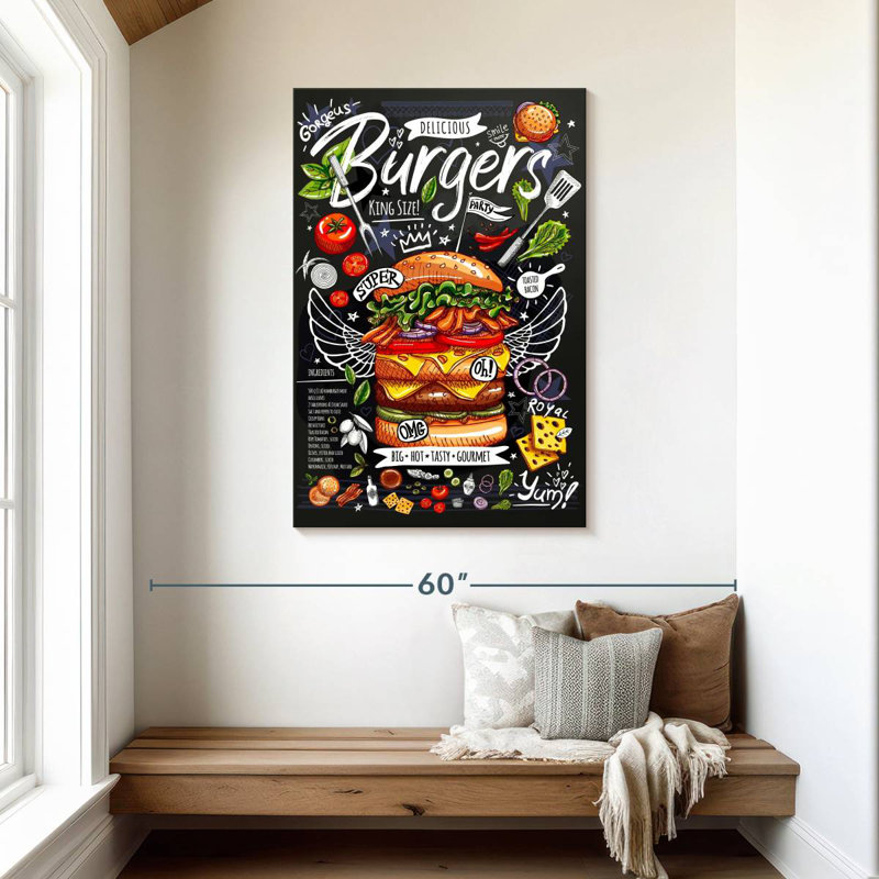 Yarlin King Size Burger, 45" H x 30" W