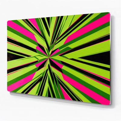 Hard Edge 82 Green Metal Wall Art