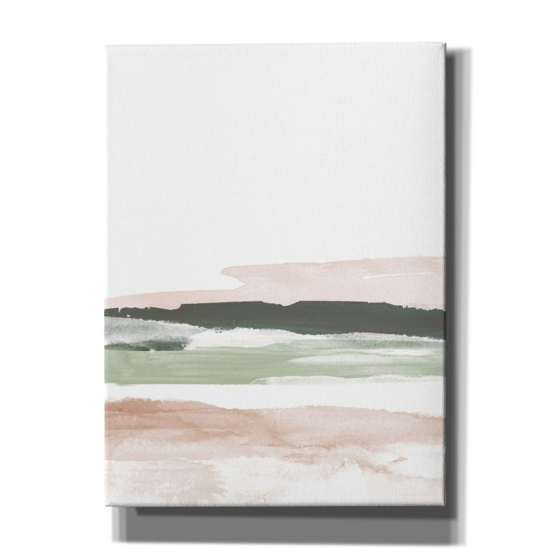 «Pink Grey No. 2» par Brandon Wong, art mural sur toile, H 54 po x l 40 po x P 1,5 po