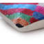 Coussin abstrait en velours de soie multicolore - fait à la main 16 po x 24 po