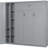 Gray Bed With Practical Shelves, Wardrobe, And Led Illumination Lights - For Spaces-1541063808-1541063809
