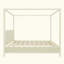 Lit plateforme à baldaquin en bois avec lattes de support-129021820-129021824