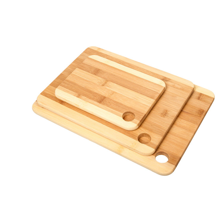 Farberware 3-Piece Bamboo Cutting Board, Set of 3 Assorted Sizes