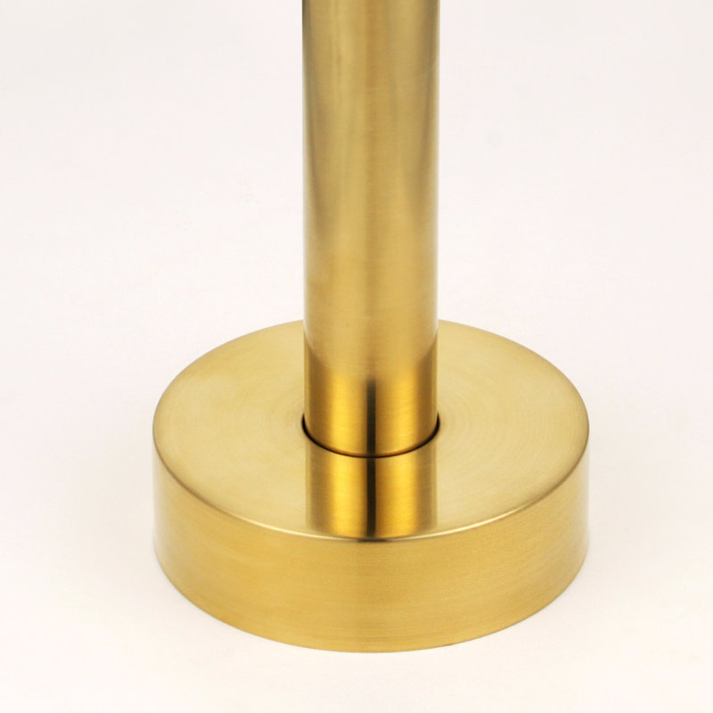 1 Handle Floor Tub Filler with Diverter, Brushed Brass