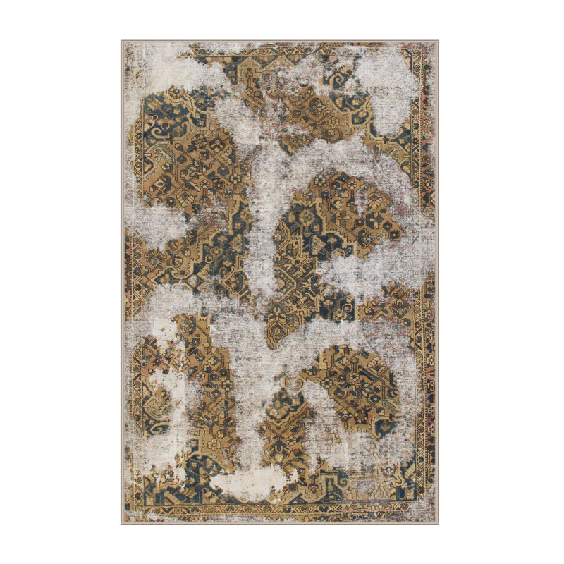 Abstract Indoor Rug, Rectangle 7' x 10'