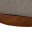 Gris, fauteuil d'appoint pivotant, revêtement en chenille, mouvement à 360 degrés, coussin en mousse épaisse de 6 po, base brune-1091487623