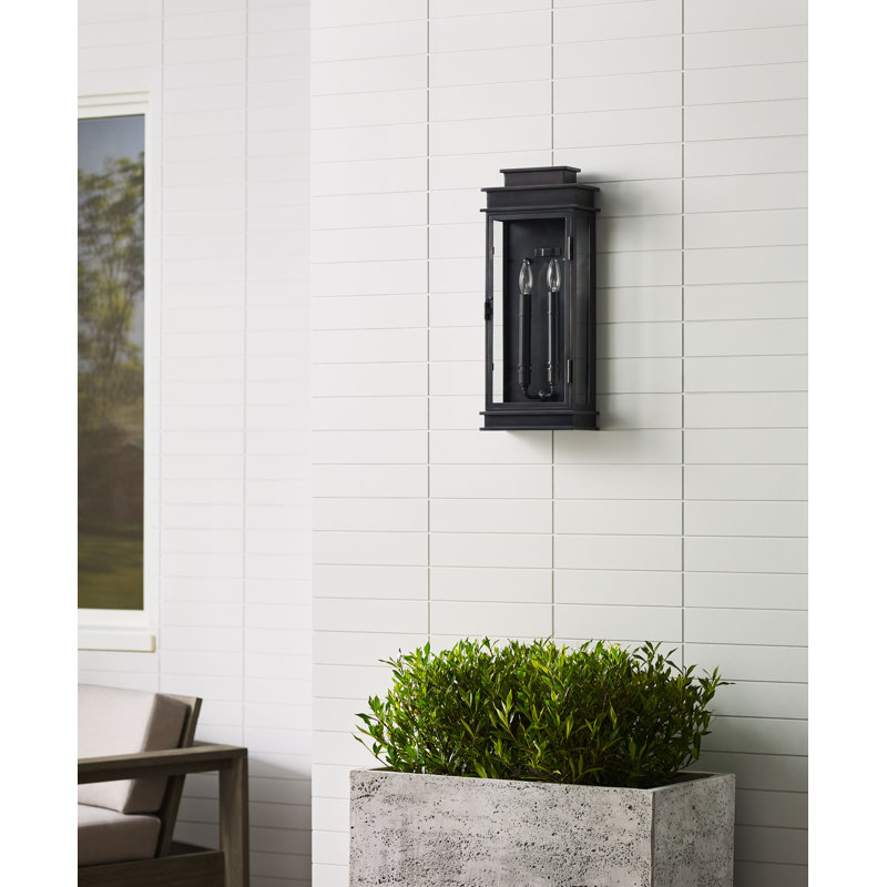 Chapman & Myers Linear Lantern Tall, Antique-Burnished Brass