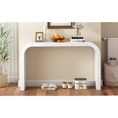 Console moderne et minimaliste, conception élégante et polyvalente, parfaite pour le salon, le couloir et la chambre à coucher, structure robuste et stable
