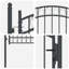 104 cm W Steel Gate Fencing-121122509