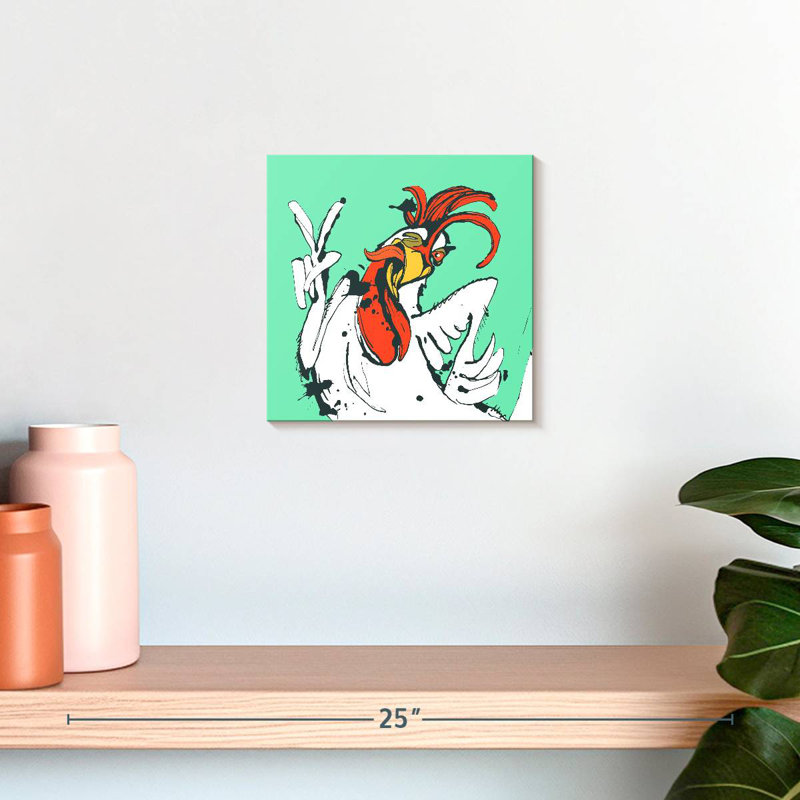 Poulet amusant Brampt, H 10 po x l 10 po