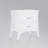 White 2-Drawer Nightstand