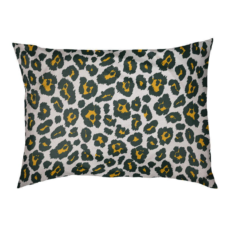 Coussin pour chien d’extérieur Buffalo football, Très grand (l 40 po x P 50 po x H 6 po), Blanc / or / vert foncé