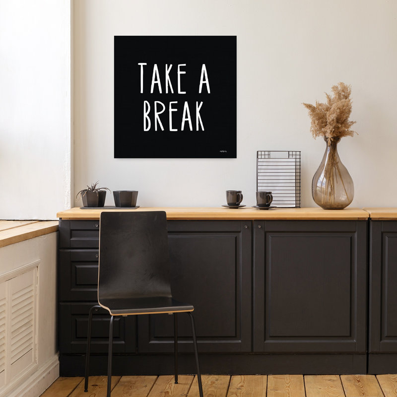 Take A Break, art contemporain abstrait, H 18 po x l 18 po