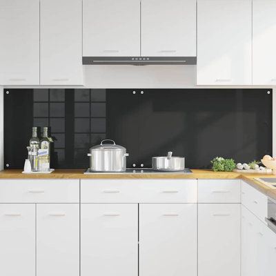 Vidaxl Kitchen Backsplash White 80 X 40 Cm Tempered Glass