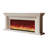 White Solid Wood TV Cabinet Fireplace-1250392305-1250392306