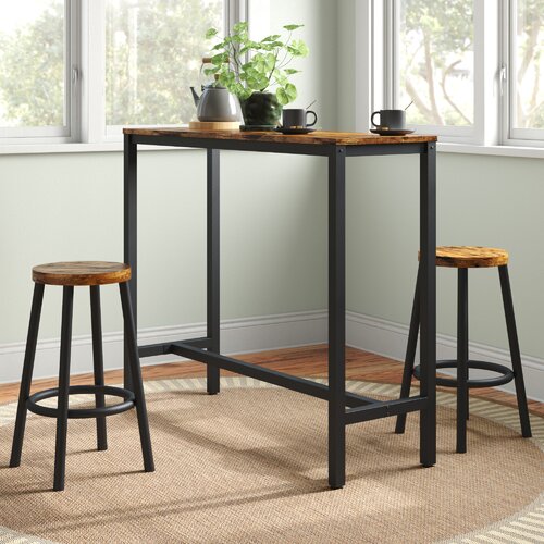 Andover Mills™ Feuerstein 3 - Piece Trestle Dining Set & Reviews | Wayfair