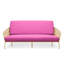 Housse pour canapé-lit réversible en tissu de polyester réversible avec fermeture à glissière 3 côtés-87758523-96484496