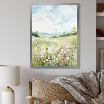 " Meadow Scenery Minimalism Serenity I "