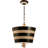 Copenhaver South Beach Up-Side-Down Striped Pendant in Black and White