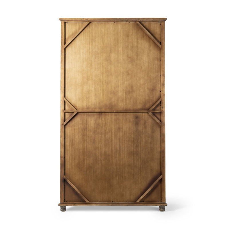 Orleans Floor Mirror, Blue Antiqued Pine